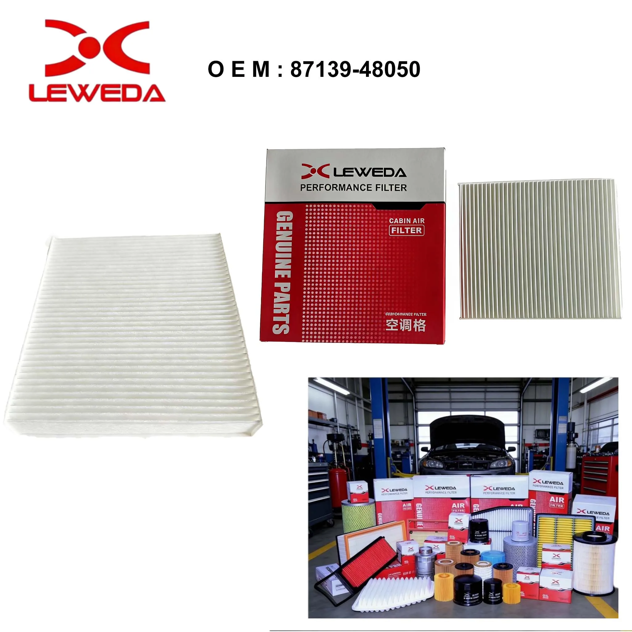 LEWEDA High Quality 87139-48050 Cabin Air Filter For Toyota RAV4 Camry Corolla Replace 87139-58010 87139YZZ33
LEWEDA High Quality 87139-48050 Cabin Air Filter For Toyota RAV4 Camry Corolla Replace 87139-58010 87139YZZ33