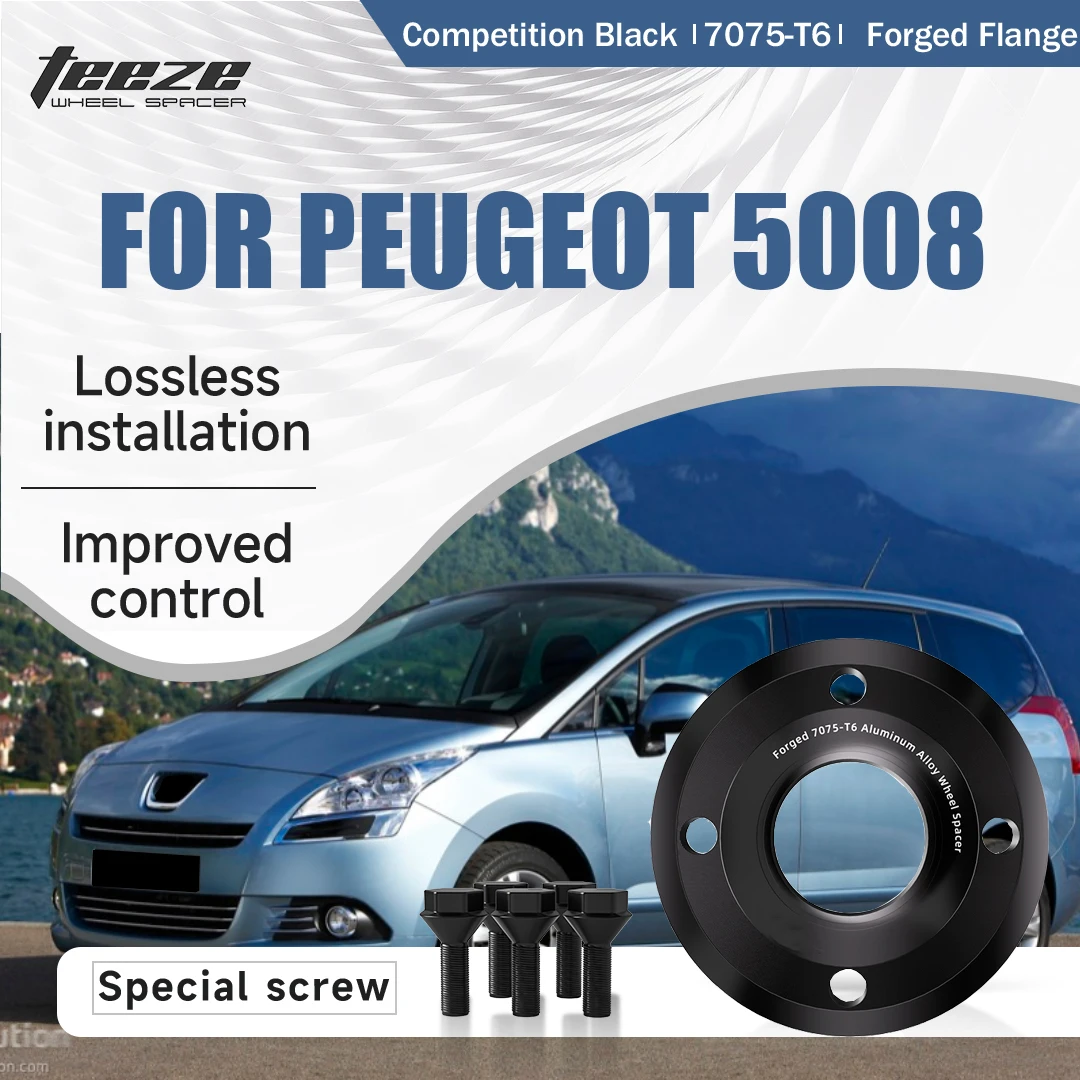 Teeze 2/4pcs 4x108 CB 65.1 M12x1.25 Hub Centric Black Forged wheel spacer For 2009-2016 Peugeot 5008 Flange Plate 15/20/25/30mm
Teeze 2/4pcs 4x108 CB 65.1 M12x1.25 Hub Centric Black Forged wheel spacer For 2009-2016 Peugeot 5008 Flange Plate 15/20/25/30mm