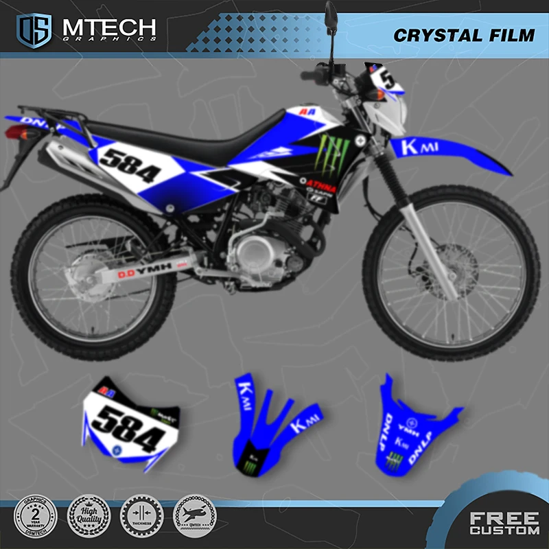 DSMTECH Custom Motorcycle Graphics Enduro Decals Stickers Kits For YAMAHA XTZ125 005
DSMTECH Custom Motorcycle Graphics Enduro Decals Stickers Kits For YAMAHA XTZ125 005