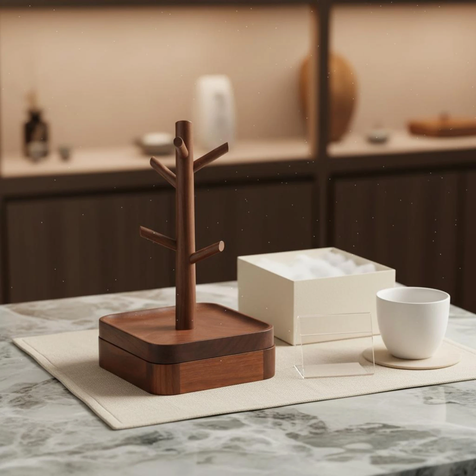 Walnut Wood Bracelet Stand Easy to Keep Desktop Jewelry Organizer Home Decor for Dressing Table
Walnut Wood Bracelet Stand Easy to Keep Desktop Jewelry Organizer Home Decor for Dressing Table
