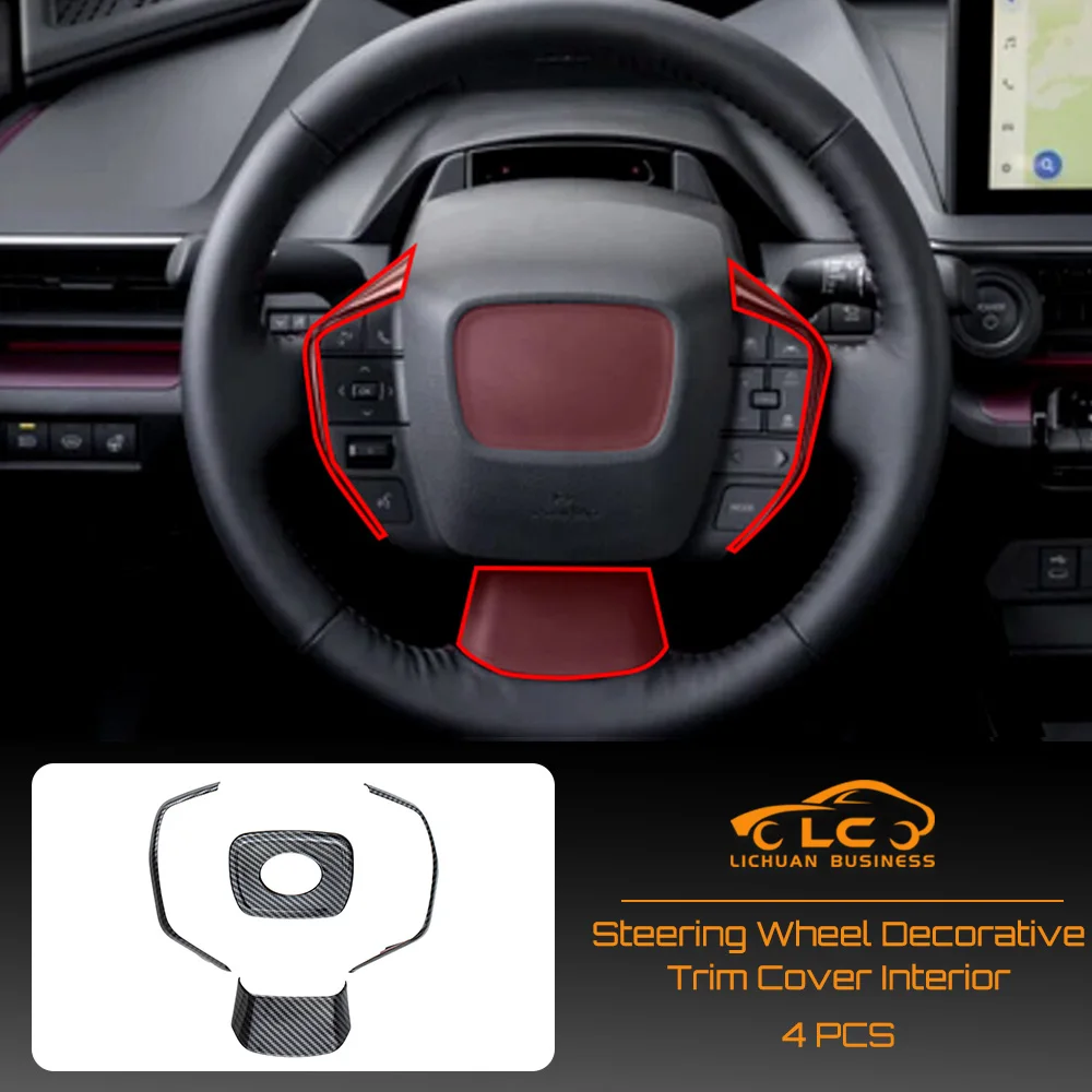 Steering Wheel Decorative Trim Cover ABS Carbon Fiber Color Interior for Toyota Prius 2023 2024
Steering Wheel Decorative Trim Cover ABS Carbon Fiber Color Interior for Toyota Prius 2023 2024