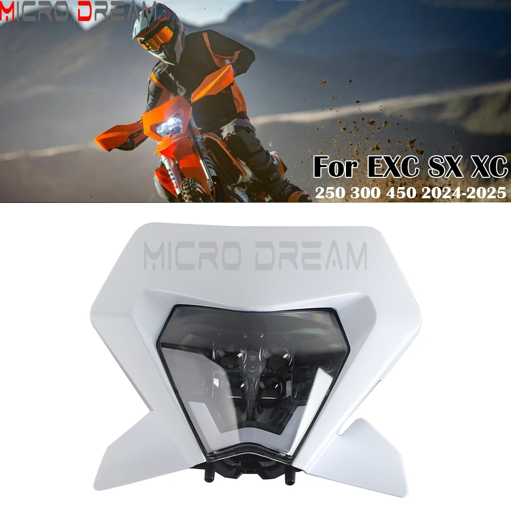 Для EXC SX XC 250 300 450 2024 2025 мотоциклетные фары, светодиодные фары дальнего/ближнего света, дневные фары, передний фонарь для велосипеда, обтекатель
Для EXC SX XC 250 300 450 2024 2025 мотоциклетные фары, светодиодные фары дальнего/ближнего света, дневные фары, передний фонарь для велосипеда, обтекатель