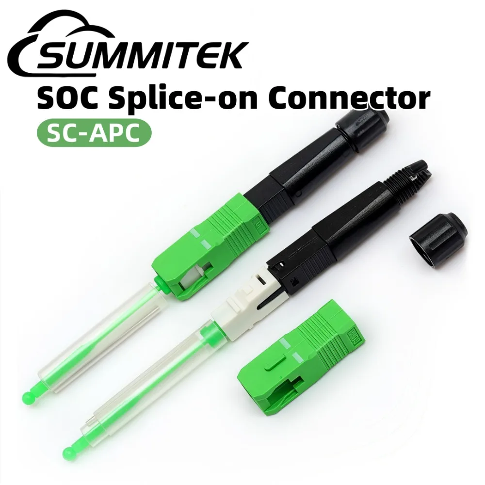 Summitek SOC Splice-on Connector 100PCS Fiber Connectors Hot Melt Type SC-APC FTTH Fast Fusion Joint Optical Fiber Connector
Summitek SOC Splice-on Connector 100PCS Fiber Connectors Hot Melt Type SC-APC FTTH Fast Fusion Joint Optical Fiber Connector