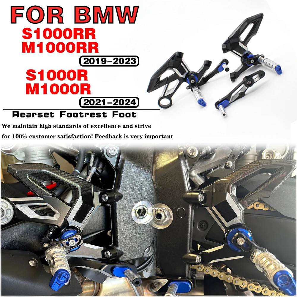 For BMW S1000RR M1000RR S1000R M1000R 2019-2023 2024 Motorcycle Adjustable Rearset Footrest CNC Carbon Fiber Part Shift Pedal
For BMW S1000RR M1000RR S1000R M1000R 2019-2023 2024 Motorcycle Adjustable Rearset Footrest CNC Carbon Fiber Part Shift Pedal