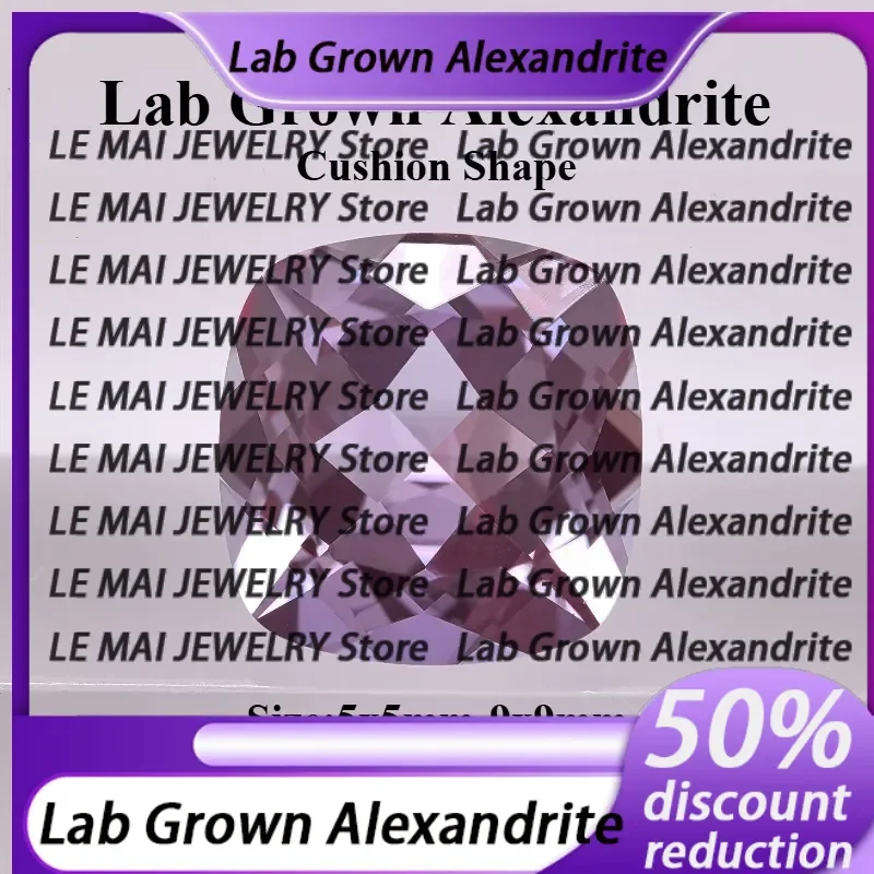 High Quality Lab Grown Alexandrite Stone Cushion Shape Gemstone for DIY Charms Jewelry Making Materials Selectable Certificate
High Quality Lab Grown Alexandrite Stone Cushion Shape Gemstone for DIY Charms Jewelry Making Materials Selectable Certificate