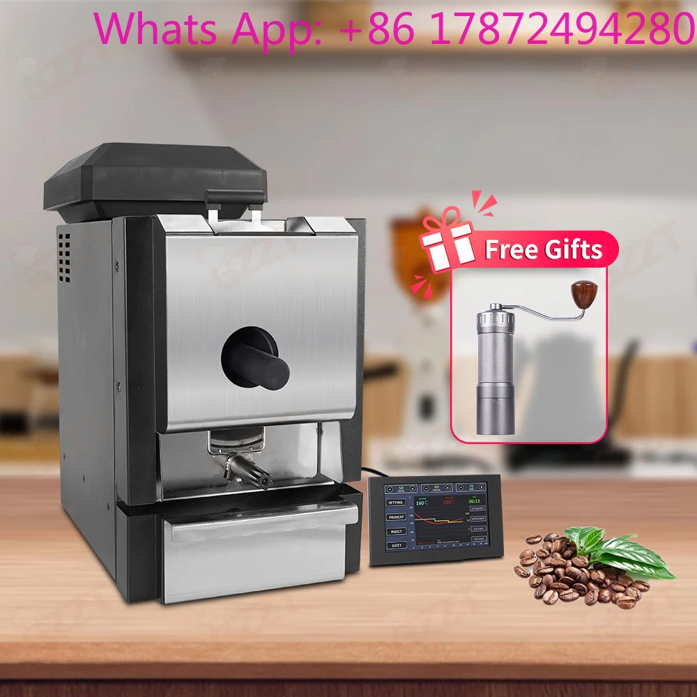Home Coffee Bean Roasters Roasting Equipment 304 Stainless Steel Drum 500G Capacity Electric Coffee Roaster 7 Inch Touch Screen
Home Coffee Bean Roasters Roasting Equipment 304 Stainless Steel Drum 500G Capacity Electric Coffee Roaster 7 Inch Touch Screen