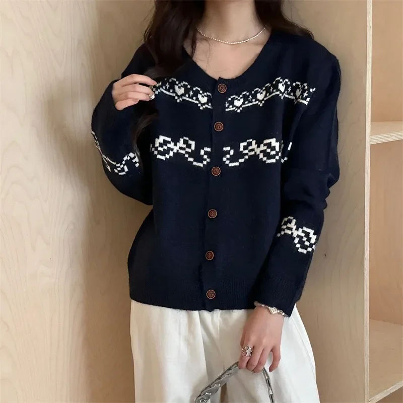 Women's Isle Sweater Lazy Style Loose Soft Trendy Top Autumn Winter New Style Retro Knitted Open Cardigan
Women's Isle Sweater Lazy Style Loose Soft Trendy Top Autumn Winter New Style Retro Knitted Open Cardigan