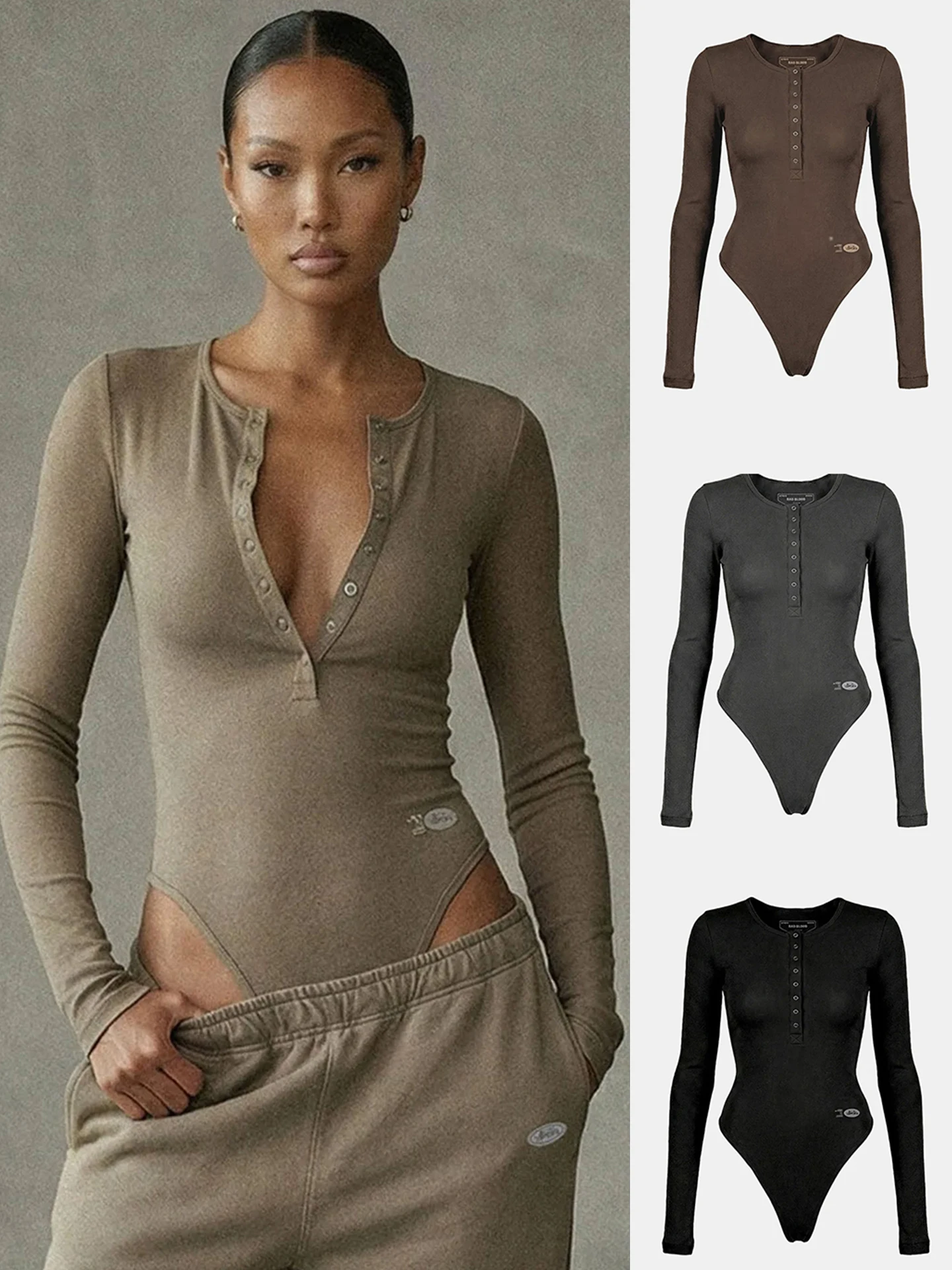 American Style Sexy Long Sleeve round Neck Onesie Women's Commute Slim Fit Jumpsuit High Waist Short Pants Casual Spring
American Style Sexy Long Sleeve round Neck Onesie Women's Commute Slim Fit Jumpsuit High Waist Short Pants Casual Spring