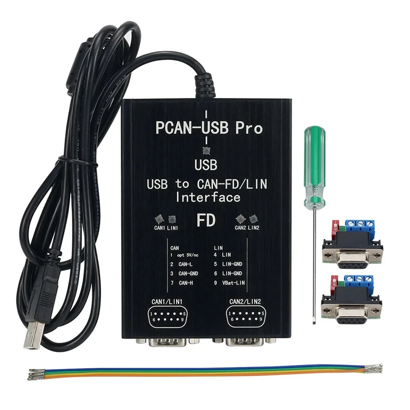 AF91-PCAN-USB Pro PCAN FD PRO Адаптер USB-CAN 2CH CAN FD, совместимый с IPEH- 004061 Для PEAK
AF91-PCAN-USB Pro PCAN FD PRO Адаптер USB-CAN 2CH CAN FD, совместимый с IPEH- 004061 Для PEAK