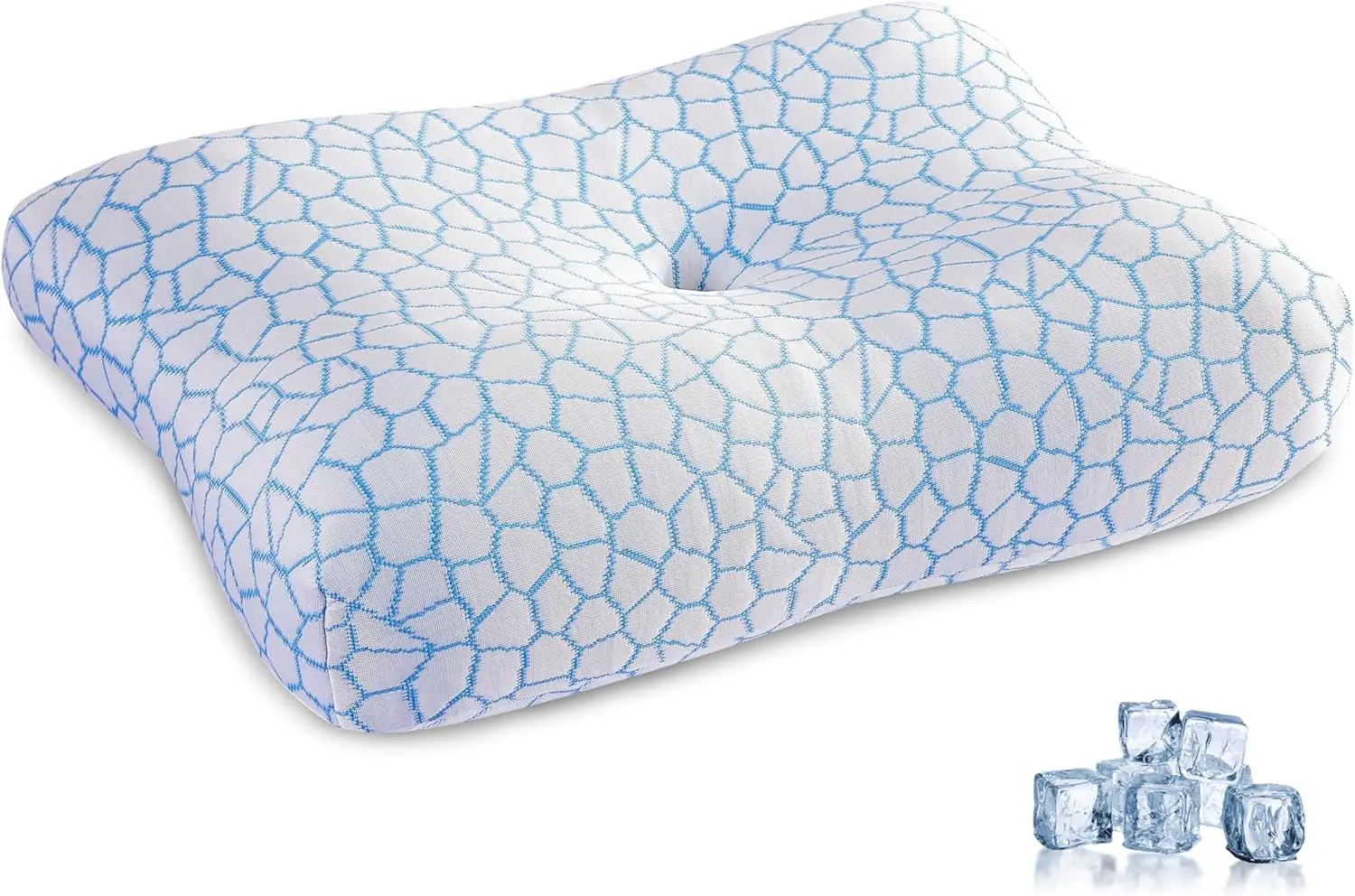 Queen Size Cooling Contour Memory Foam Pillow for Neck Pain Relief & Cervical Support, Dual-Height Ergonomic Design
Queen Size Cooling Contour Memory Foam Pillow for Neck Pain Relief & Cervical Support, Dual-Height Ergonomic Design