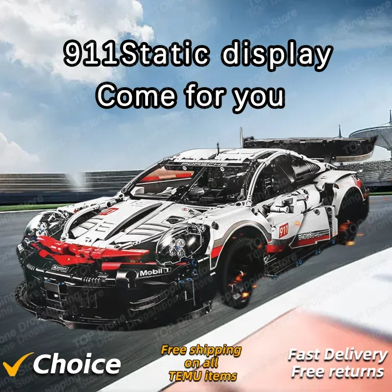 911RSR1580 Pcs Technical Classic Super Racing Car Building Blocks Model Bricks Vehicl Toy for Kids Birthday Boys Gift Compatible 
911RSR1580 Pcs Technical Classic Super Racing Car Building Blocks Model Bricks Vehicl Toy for Kids Birthday Boys Gift Compatible