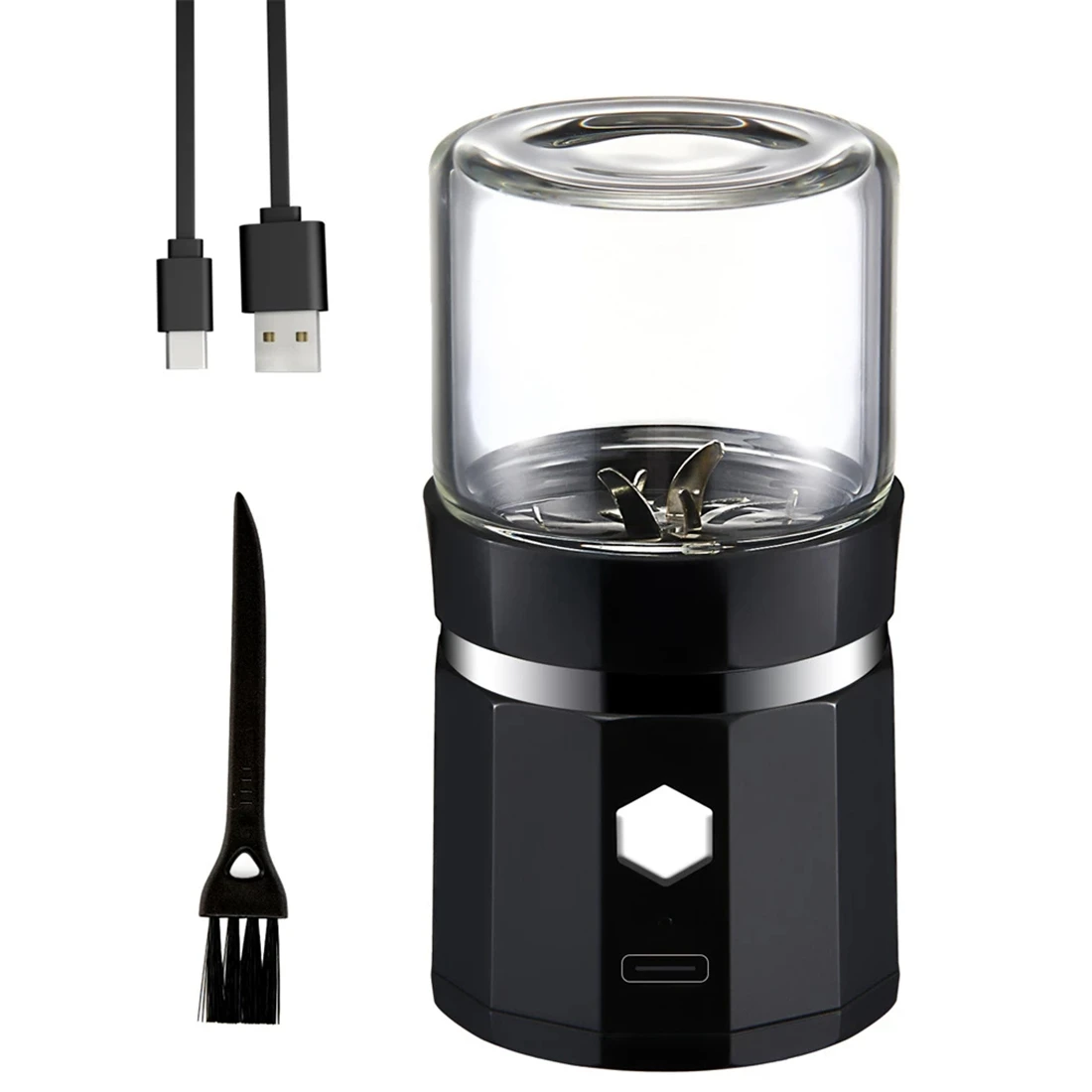 F-CX-Mini Electric Grinder Portable Vanilla Grinder USB Rechargeable Mill with a Cleaning Brush for Tea Rosemary
F-CX-Mini Electric Grinder Portable Vanilla Grinder USB Rechargeable Mill with a Cleaning Brush for Tea Rosemary