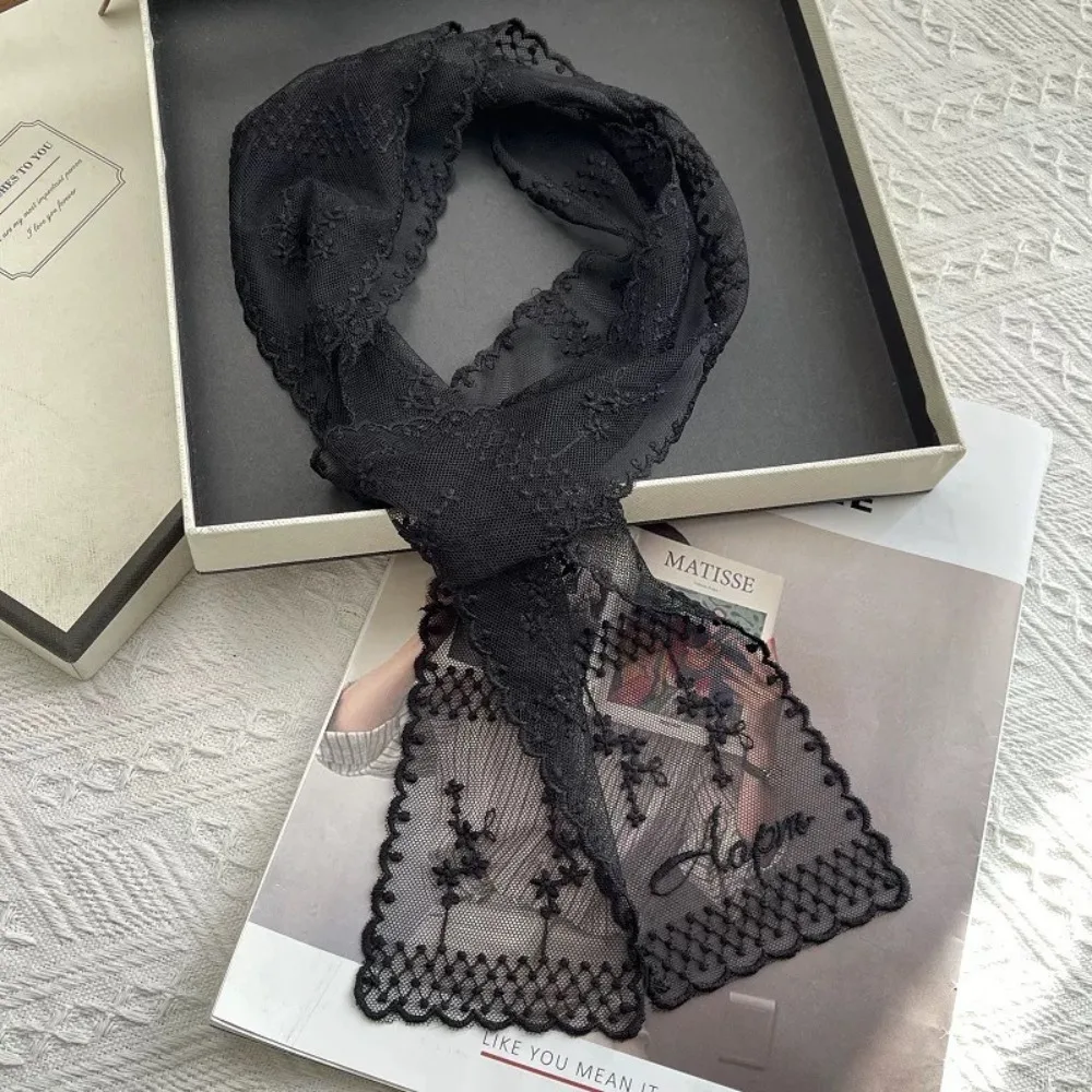 Fashion Lace Summer Neck Strap Sweet Flower Headbands Long Multi-functional Neckerchief for Women
Fashion Lace Summer Neck Strap Sweet Flower Headbands Long Multi-functional Neckerchief for Women