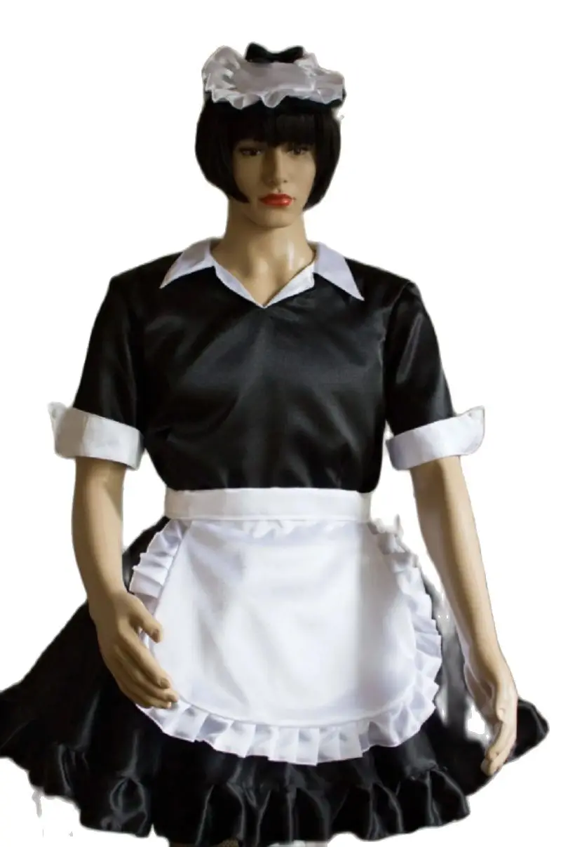 New Hot Selling Gothic Sissy Adult Black Doll Collar Lovely Apron Maid Costume Customization
New Hot Selling Gothic Sissy Adult Black Doll Collar Lovely Apron Maid Costume Customization