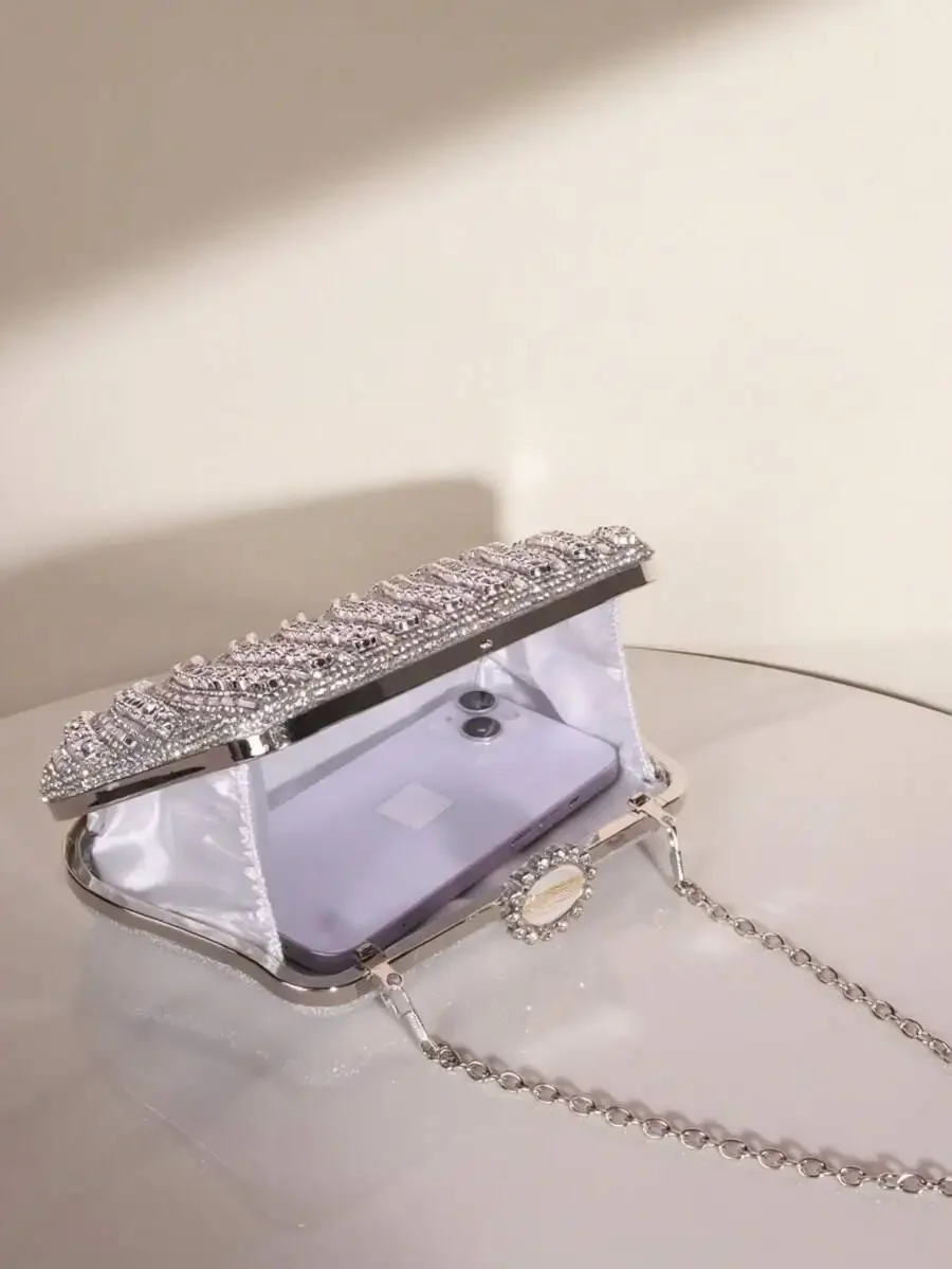 Elegant Rhinestone Sequined Clutch Bag For Women Evening Wedding Party
Elegant Rhinestone Sequined Clutch Bag For Women Evening Wedding Party