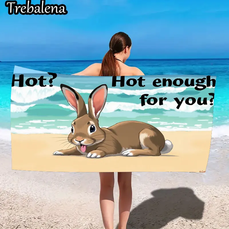 Ультрамягкое пляжное полотенце 30*60 дюймов с пляжным кроликом Fun Hot Enough For You Полотенце
Ультрамягкое пляжное полотенце 30*60 дюймов с пляжным кроликом Fun Hot Enough For You Полотенце