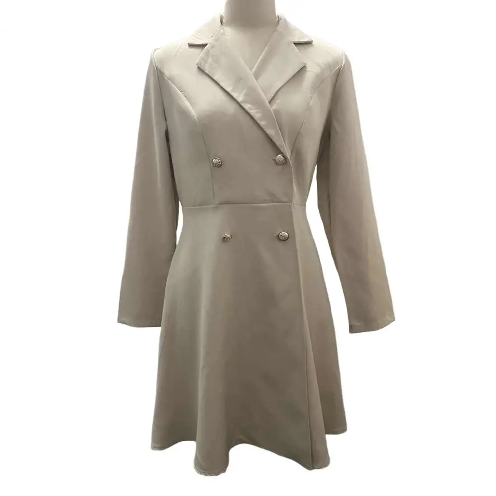 Long-sleeve Jacket Elegant Double-breasted Women's Jacket for Fall Winter Office Wear A-line Silhouette Slim Fit Turn-down
Long-sleeve Jacket Elegant Double-breasted Women's Jacket for Fall Winter Office Wear A-line Silhouette Slim Fit Turn-down