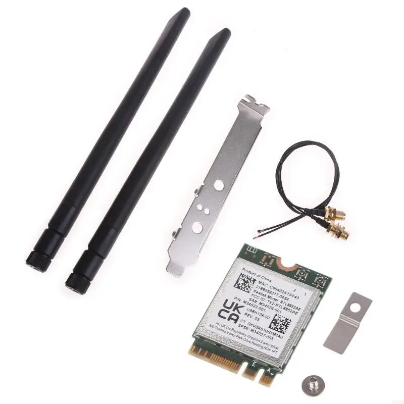 C63A RTL8852AE Двойной полосы 2.4G WiFi 6 802.11AX WIFI CARD 1800M BT5.2 Модульная сеть NGFF M.2 для поддержки ноутбука/ПК
C63A RTL8852AE Двойной полосы 2.4G WiFi 6 802.11AX WIFI CARD 1800M BT5.2 Модульная сеть NGFF M.2 для поддержки ноутбука/ПК
