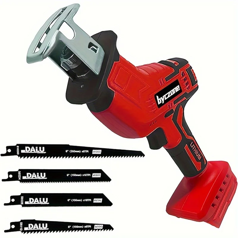 Reciprocating Saw Compatible with 18V Battery, Cordless Reciprocating Saw, 0 -3500 SPM Speed Change, No Tool Blade Replacement, 4 Saw Blade Assemblies for Wood/metal/PVC Cutting, Bare Tool
Reciprocating Saw Compatible with 18V Battery, Cordless Reciprocating Saw, 0 -3500 SPM Speed Change, No Tool Blade Replacement, 4 Saw Blade Assemblies for Wood/metal/PVC Cutting, Bare Tool