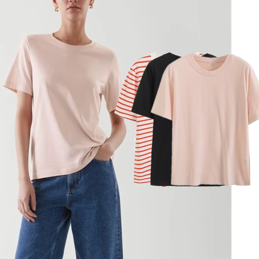 Jenny&Dave 2024 Summer British Fashion Striped Solid Color T-shirt Round Neck Top Casual Commuting Cotton Female
Jenny&Dave 2024 Summer British Fashion Striped Solid Color T-shirt Round Neck Top Casual Commuting Cotton Female
