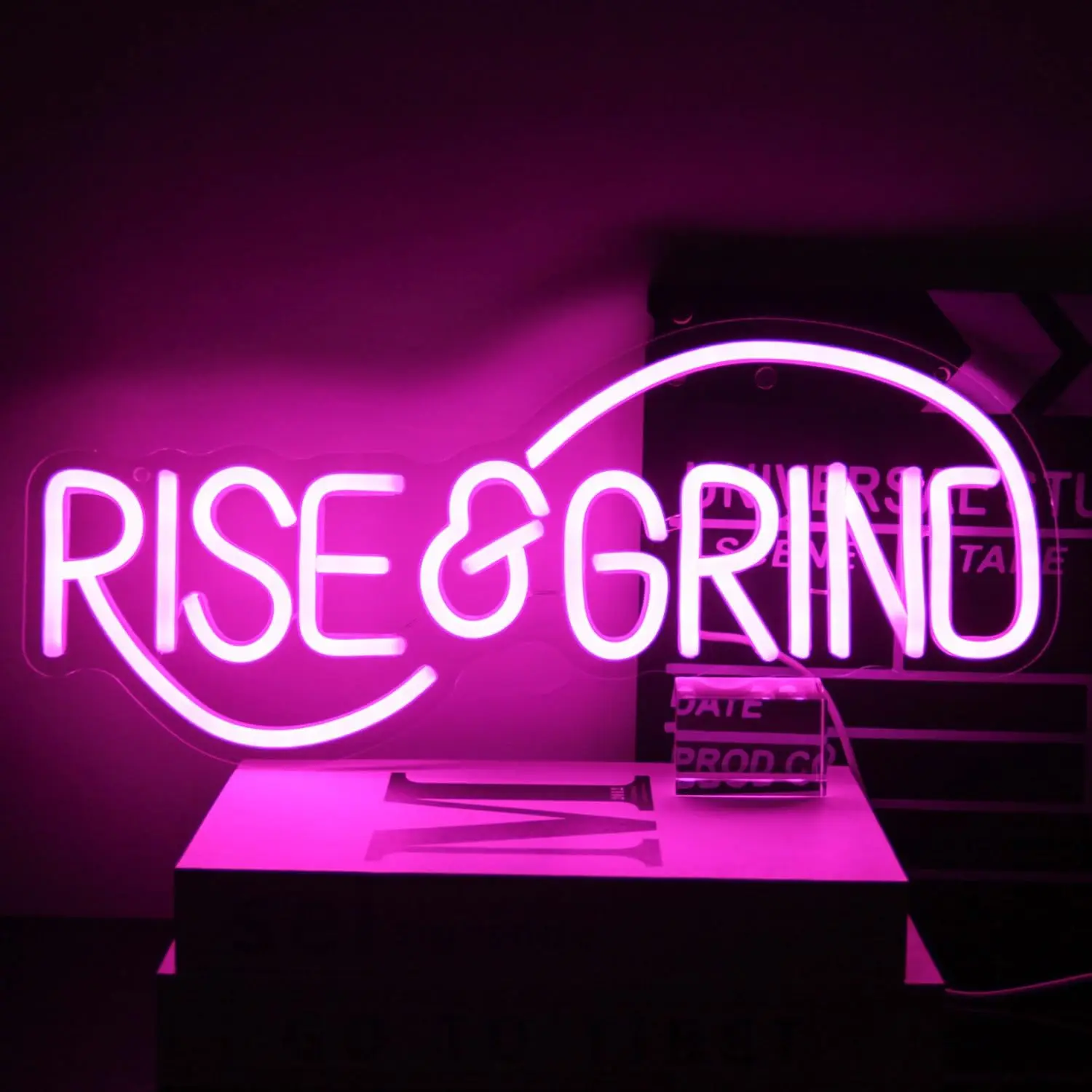 Rise & Grind USB Powered Led Neon Sign Dimmable Neon Light Wall Decor For Room Decor Party Birthday Handmade Gift Pub Gym Cave
Rise & Grind USB Powered Led Neon Sign Dimmable Neon Light Wall Decor For Room Decor Party Birthday Handmade Gift Pub Gym Cave