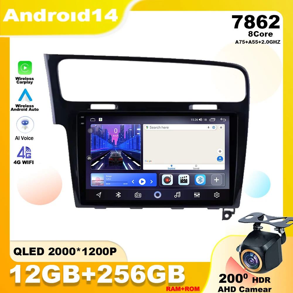 Android 14 For Volkswagen Golf 7 2012 - 2020 Car Radio Player Multimedia Navigation GPS Screen Carplay 4G Head Unit IPS DVD DSP
Android 14 For Volkswagen Golf 7 2012 - 2020 Car Radio Player Multimedia Navigation GPS Screen Carplay 4G Head Unit IPS DVD DSP