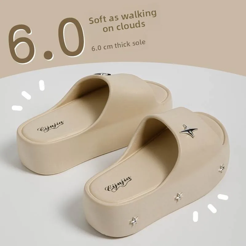 Fashionable Star Slippers Women's Summer Outdoor Indoor Versatile Small Size Heightening Thick Bottom Sandals Beach
Fashionable Star Slippers Women's Summer Outdoor Indoor Versatile Small Size Heightening Thick Bottom Sandals Beach
