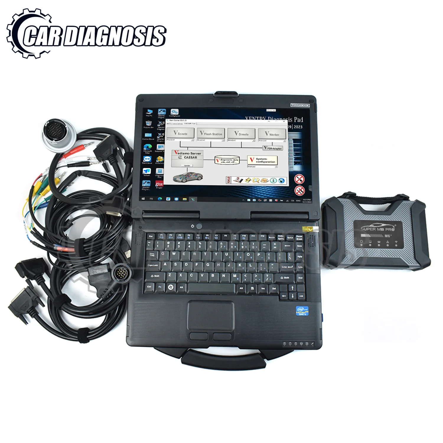 Ноутбук CF54 + SUPER MB PRO M6 DoIP VCI WiFi Поддержка программного обеспечения MB Star Doip для Benz Car Trucks Star диагностический инструмент
Ноутбук CF54 + SUPER MB PRO M6 DoIP VCI WiFi Поддержка программного обеспечения MB Star Doip для Benz Car Trucks Star диагностический инструмент