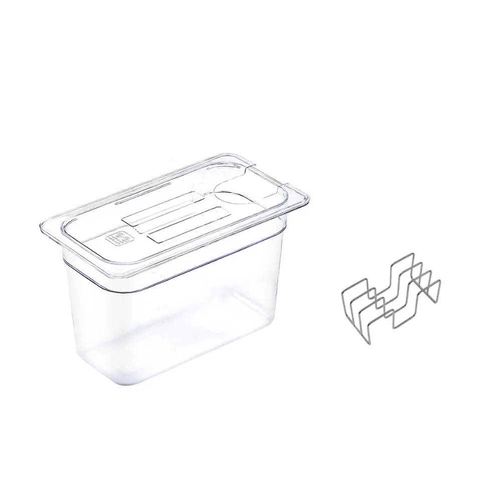 Large Capacity Sous Vide Container with Rack Scaled Transparent Sous-vide Machine Water Tank with Lid Food Grade Plastic
Large Capacity Sous Vide Container with Rack Scaled Transparent Sous-vide Machine Water Tank with Lid Food Grade Plastic