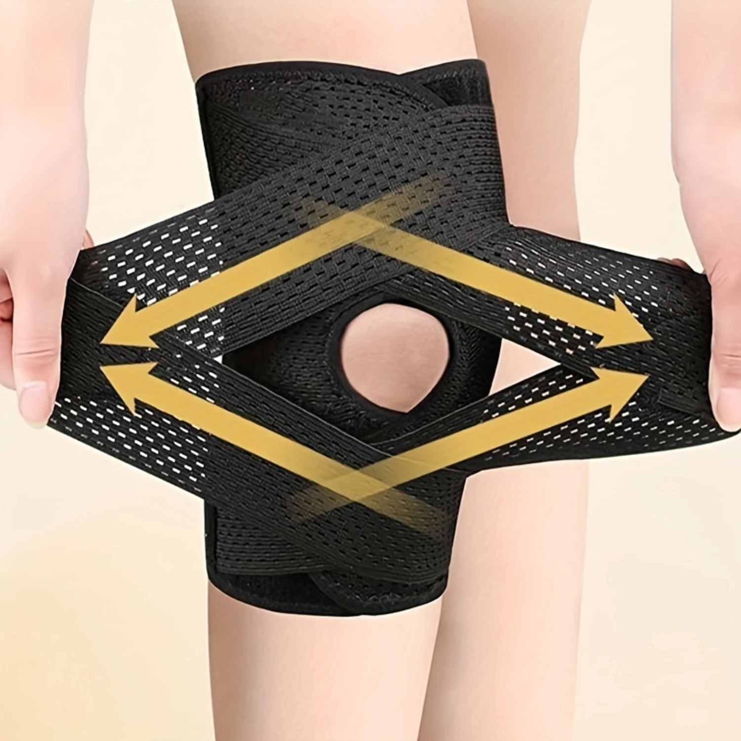 1pc Knee Brace For Meniscus Tear, Compression Knee Support With Side Stabilizers For Women And Men-Open Knee Compression Sleeve
1pc Knee Brace For Meniscus Tear, Compression Knee Support With Side Stabilizers For Women And Men-Open Knee Compression Sleeve