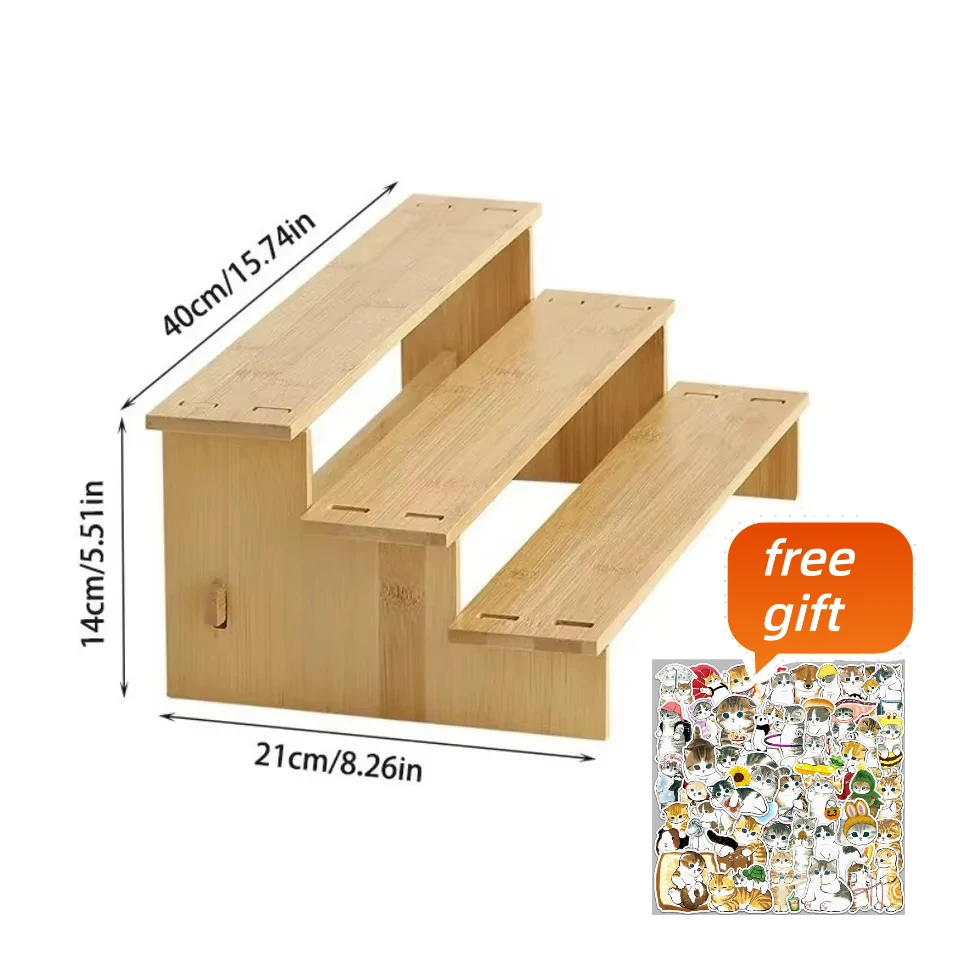 Three-layer expandable bamboo spice and spice storage rack,display rack,cabinet,kitchen storage rack,includes exquisite stickers
Three-layer expandable bamboo spice and spice storage rack,display rack,cabinet,kitchen storage rack,includes exquisite stickers