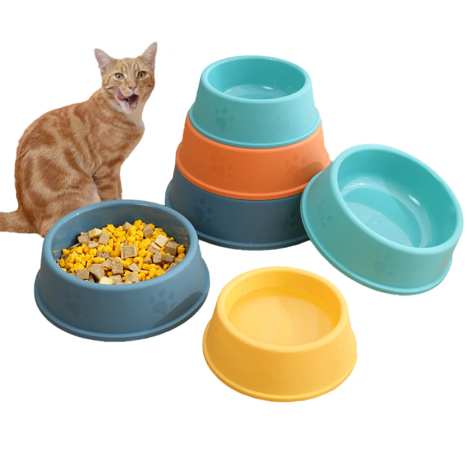 SOYOMAN Solid Color Pet Bowls Candy-Colored Lightweight Plastic Single Bowl Food Bowl for Dogs and Cats Pet Feeding Water Tools
SOYOMAN Solid Color Pet Bowls Candy-Colored Lightweight Plastic Single Bowl Food Bowl for Dogs and Cats Pet Feeding Water Tools