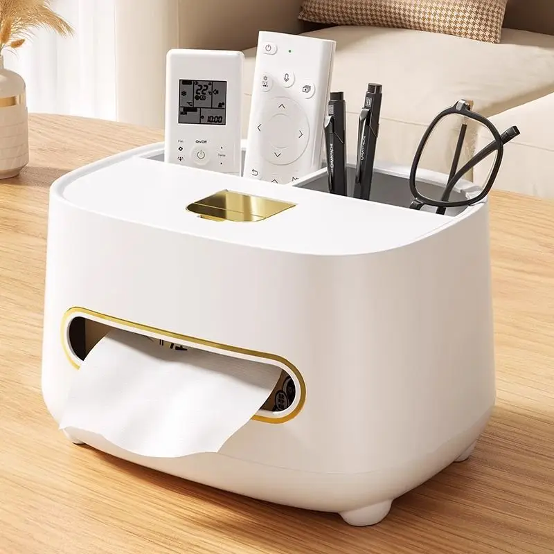 Light luxury tissue box Bedroom paper boxes living room table Multifunctional storage Home Bathroom desktop creative ornaments
Light luxury tissue box Bedroom paper boxes living room table Multifunctional storage Home Bathroom desktop creative ornaments