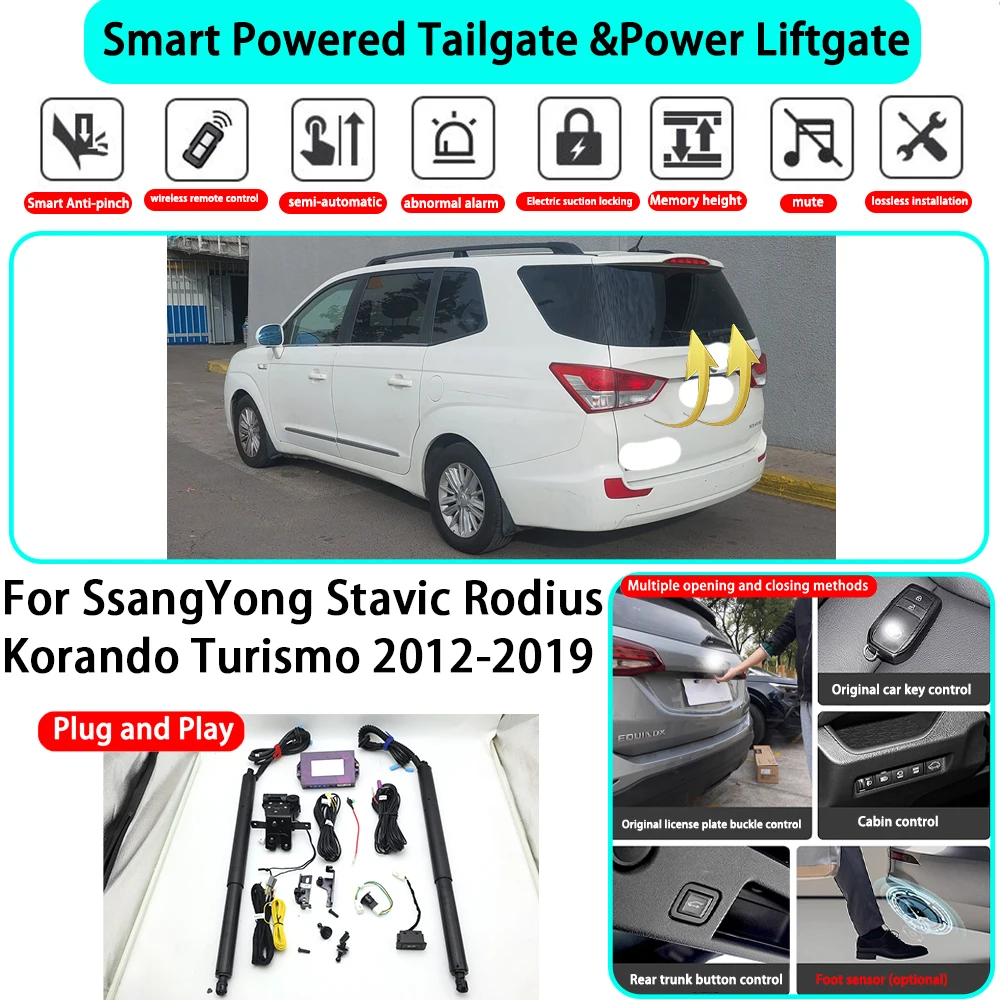 for SsangYong Stavic Rodius Korando Turismo 2012-2019 OEM Smart Automatic Powered Tailgate Electric Power Tailgate Lift Kit
for SsangYong Stavic Rodius Korando Turismo 2012-2019 OEM Smart Automatic Powered Tailgate Electric Power Tailgate Lift Kit 