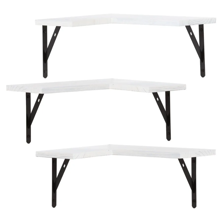 Wood Floating Shelves Set of 3 Wall Mounted Shelves for Bedroom and Kitchen Wall Decor White 15.7*11.4in
Wood Floating Shelves Set of 3 Wall Mounted Shelves for Bedroom and Kitchen Wall Decor White 15.7*11.4in