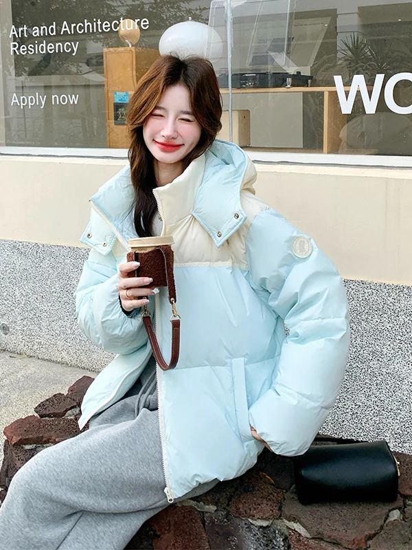 Tian Blue Color Blo Hooded ort down Jaet Women's Faionable Warm Thi Outerwear Casual Loose Fit White Du down
Tian Blue Color Blo Hooded ort down Jaet Women's Faionable Warm Thi Outerwear Casual Loose Fit White Du down