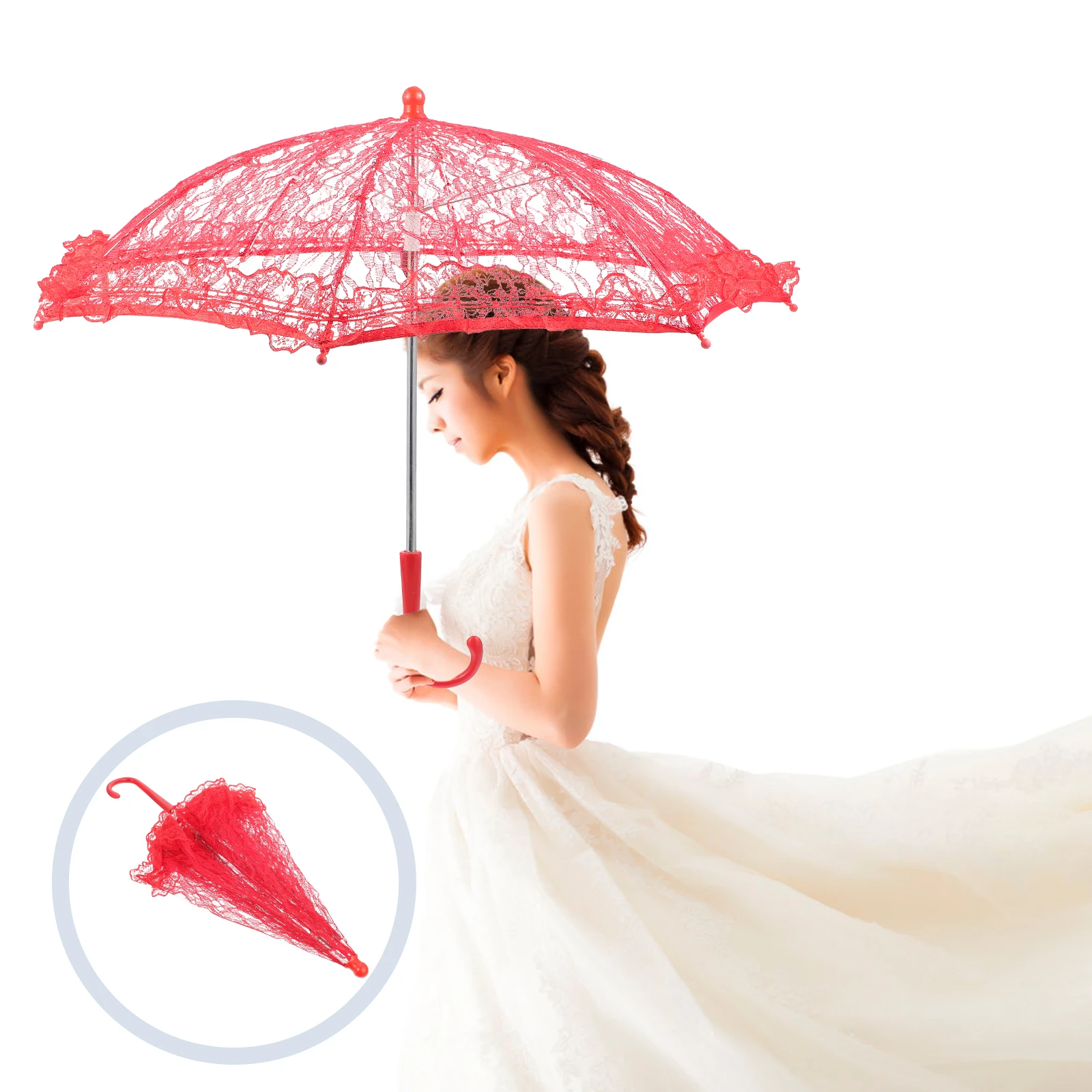 Lace Umbrella White Bridal Wedding Photo Prop Performance Stage Accessory Embroidery Parasol Romantic Shoot Decor
Lace Umbrella White Bridal Wedding Photo Prop Performance Stage Accessory Embroidery Parasol Romantic Shoot Decor