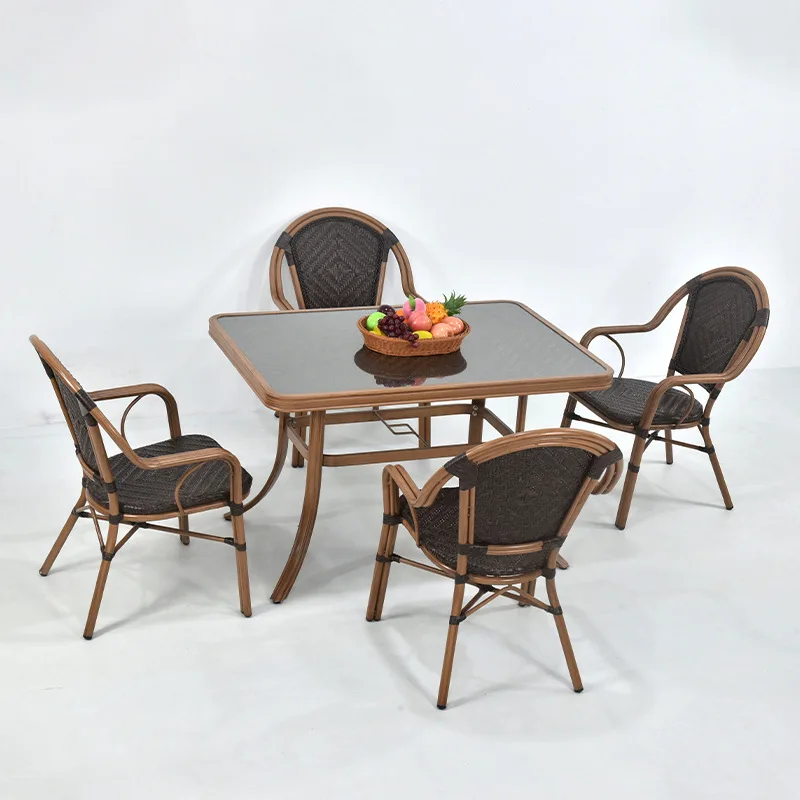 Aluminum alloy milk tea shop round table modern minimalist coffee room black frame rectangular backrest chair cafe aluminum
Aluminum alloy milk tea shop round table modern minimalist coffee room black frame rectangular backrest chair cafe aluminum