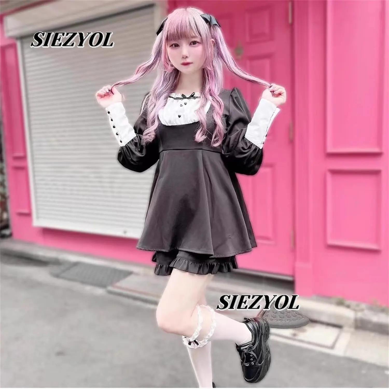 Spring Autumn New Arrival Outfits Sweet Girls Heart Button High Waist Long Sleeves Dress and Shorts Fashion Two-piece Set
Spring Autumn New Arrival Outfits Sweet Girls Heart Button High Waist Long Sleeves Dress and Shorts Fashion Two-piece Set