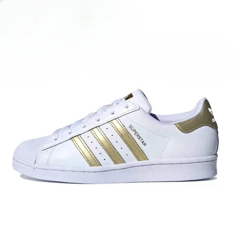 Adidas Originals Superstar White Gold Low-top Classic Casual Men Women Skateboarding Shoes FX7483
Adidas Originals Superstar White Gold Low-top Classic Casual Men Women Skateboarding Shoes FX7483