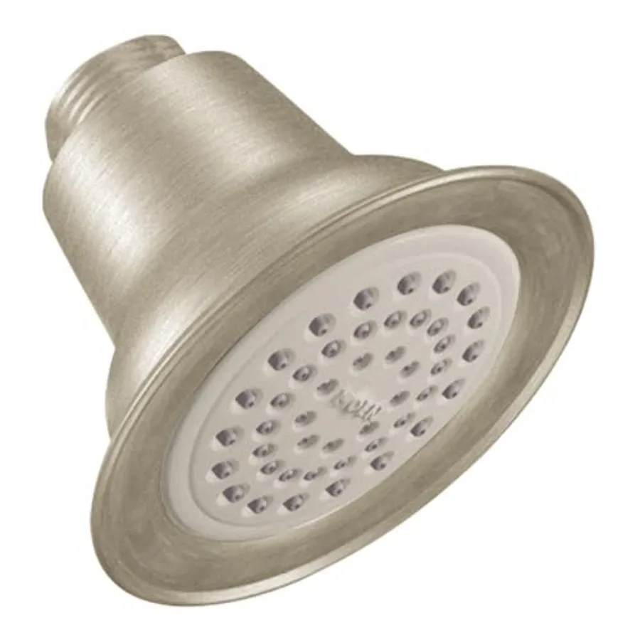 Eco-Performance One-Function Shower Head for modern bathrooms, brushed nickel finish, durable brass construction, water-saving
Eco-Performance One-Function Shower Head for modern bathrooms, brushed nickel finish, durable brass construction, water-saving