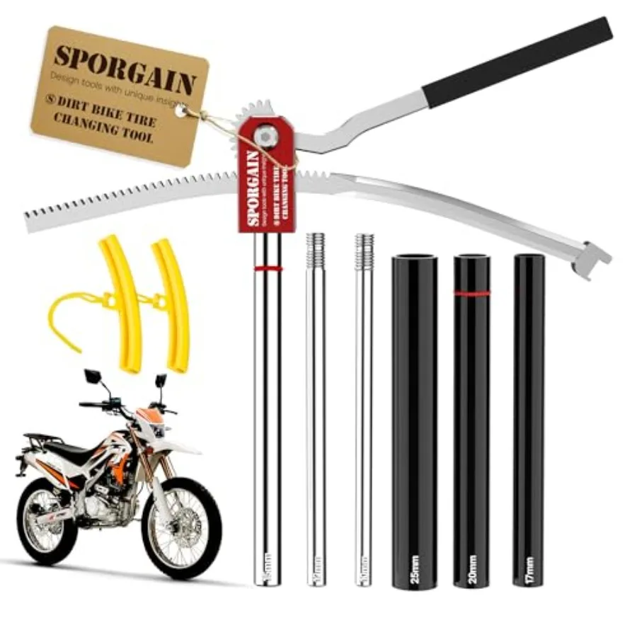 Dirt Bike Tire Changing Kit No Pinch Tire Tool for Motocross and Enduro Bikes Fits 16 to 21 Inch Wheels Compatible with 10 to 2
Dirt Bike Tire Changing Kit No Pinch Tire Tool for Motocross and Enduro Bikes Fits 16 to 21 Inch Wheels Compatible with 10 to 2