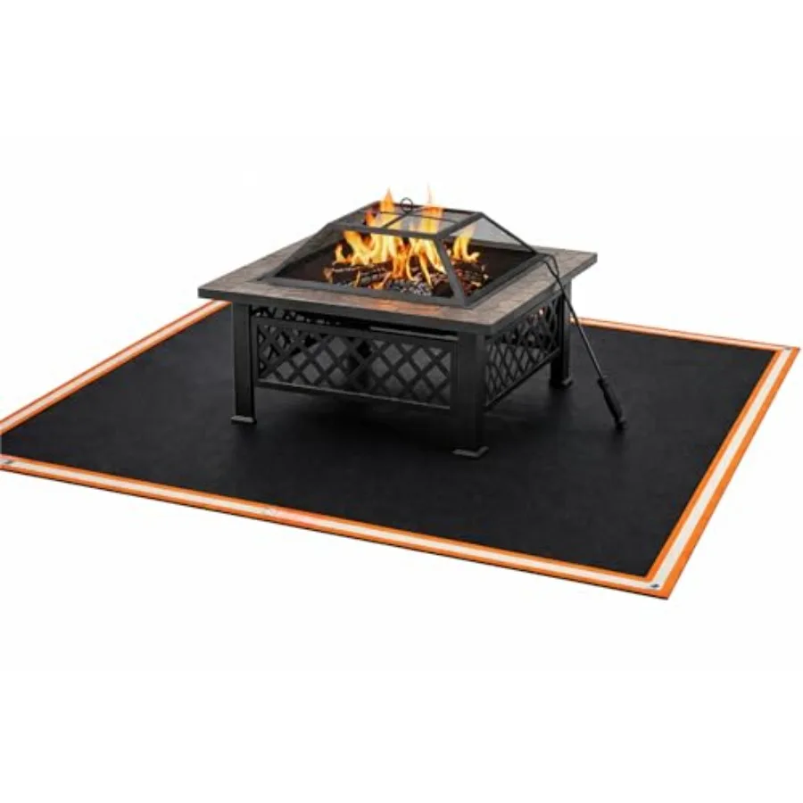 Fire Pit Mat and Grill Pad — 67"×60" XL Fireproof Deck Protector Triple-Layer Silicone + Fiberglass for Outdoor Firepit BBQ Pat
Fire Pit Mat and Grill Pad — 67"×60" XL Fireproof Deck Protector Triple-Layer Silicone + Fiberglass for Outdoor Firepit BBQ Pat