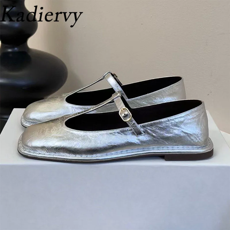 New Flat Shoes For Women Square Toe Buckle Strap Genuine Leather Walk Shoes Woman Daily Lightweight Commuting Women's Shoes
New Flat Shoes For Women Square Toe Buckle Strap Genuine Leather Walk Shoes Woman Daily Lightweight Commuting Women's Shoes