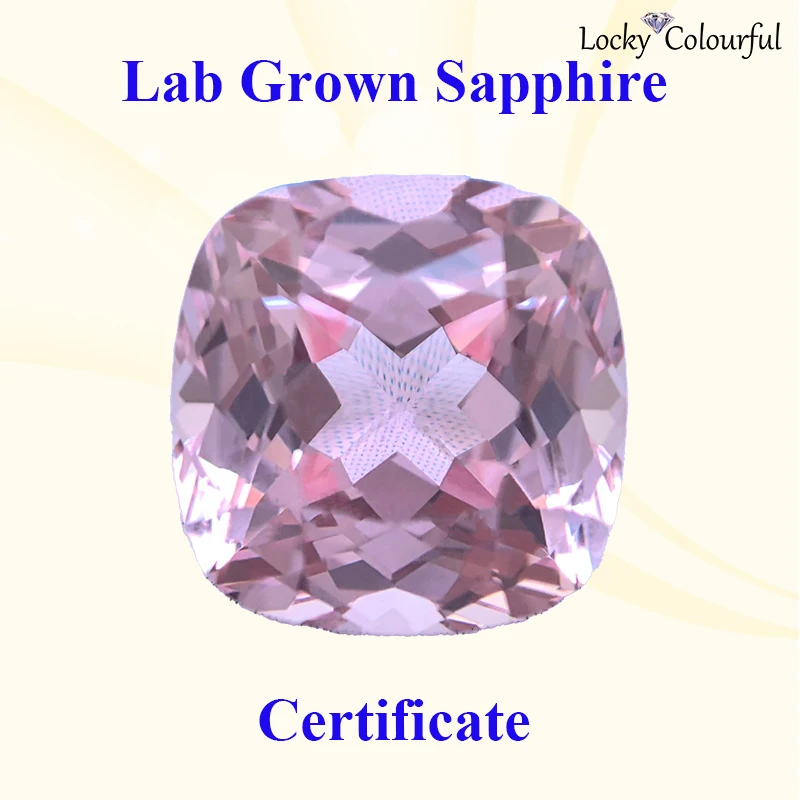 Lab Grown Sapphire Square Cushion Shape Charms Sakura Pink Color Bead for Selectable AGL Certificate Diy Jewelry Making Material
Lab Grown Sapphire Square Cushion Shape Charms Sakura Pink Color Bead for Selectable AGL Certificate Diy Jewelry Making Material