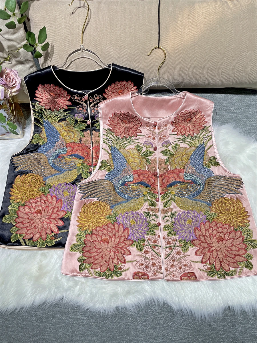 New Chinese Sle Embroidered Acetate Heavy Work Handmade Beaded High-End Feeling Vest Top Women's Faion Summer Svel
New Chinese Sle Embroidered Acetate Heavy Work Handmade Beaded High-End Feeling Vest Top Women's Faion Summer Svel