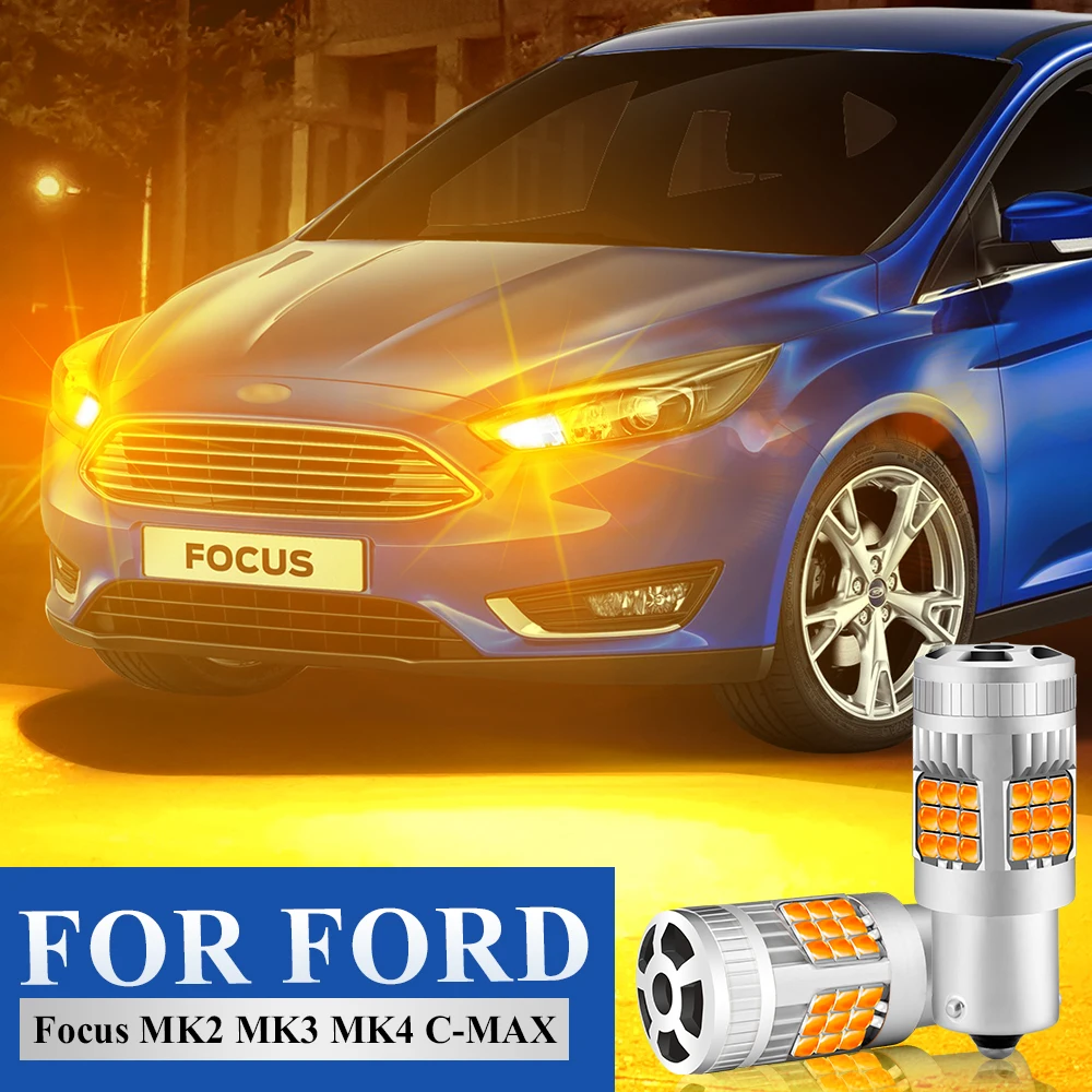2PCS LED Turn Signal Light For Ford Focus MK2 MK3 MK4 C-MAX CMAX 2004-2021 2020 2019 Yellow Amber Front Rear Indicator Lamp Bulb
2PCS LED Turn Signal Light For Ford Focus MK2 MK3 MK4 C-MAX CMAX 2004-2021 2020 2019 Yellow Amber Front Rear Indicator Lamp Bulb