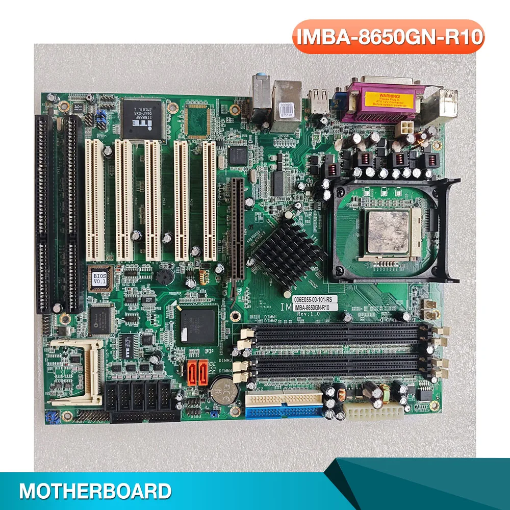 IMBA-8650GN-R10 REV: 1.0 Industrial Control Equipment Motherboard
IMBA-8650GN-R10 REV: 1.0 Industrial Control Equipment Motherboard