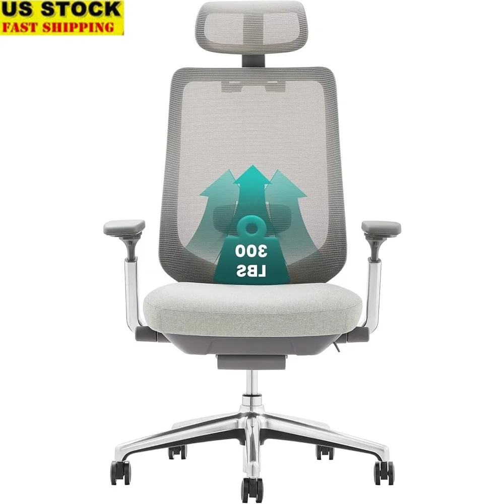 Ergonomic Mesh Office Chair High Back Adjustable Headrest 4D Armrests Lumbar Support Sliding Seat Desk Chair BIFMA Certified
Ergonomic Mesh Office Chair High Back Adjustable Headrest 4D Armrests Lumbar Support Sliding Seat Desk Chair BIFMA Certified