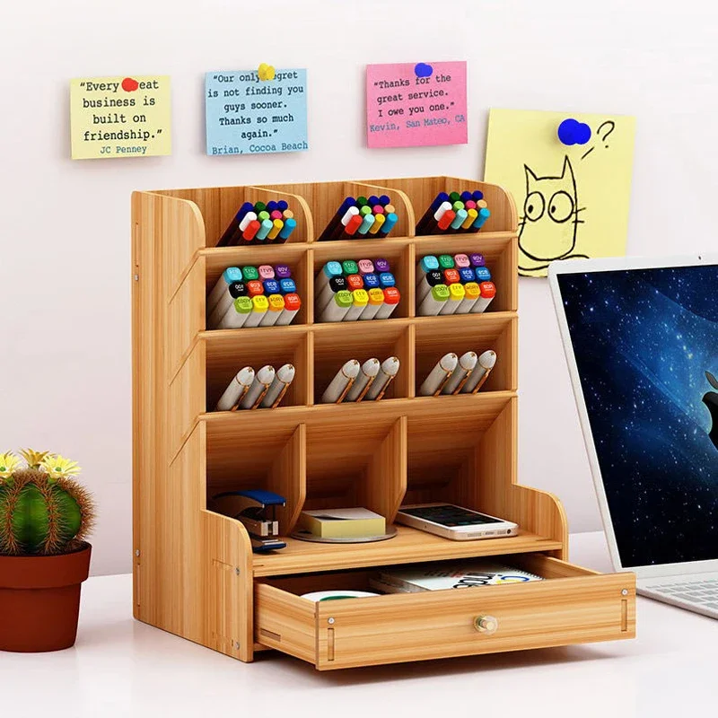 Pen Holder Nordic Ins Storage Box Creativity Office Desk Stationery Box Large Capacity Wooden Rack Wooden Organizer Box W2044
Pen Holder Nordic Ins Storage Box Creativity Office Desk Stationery Box Large Capacity Wooden Rack Wooden Organizer Box W2044
